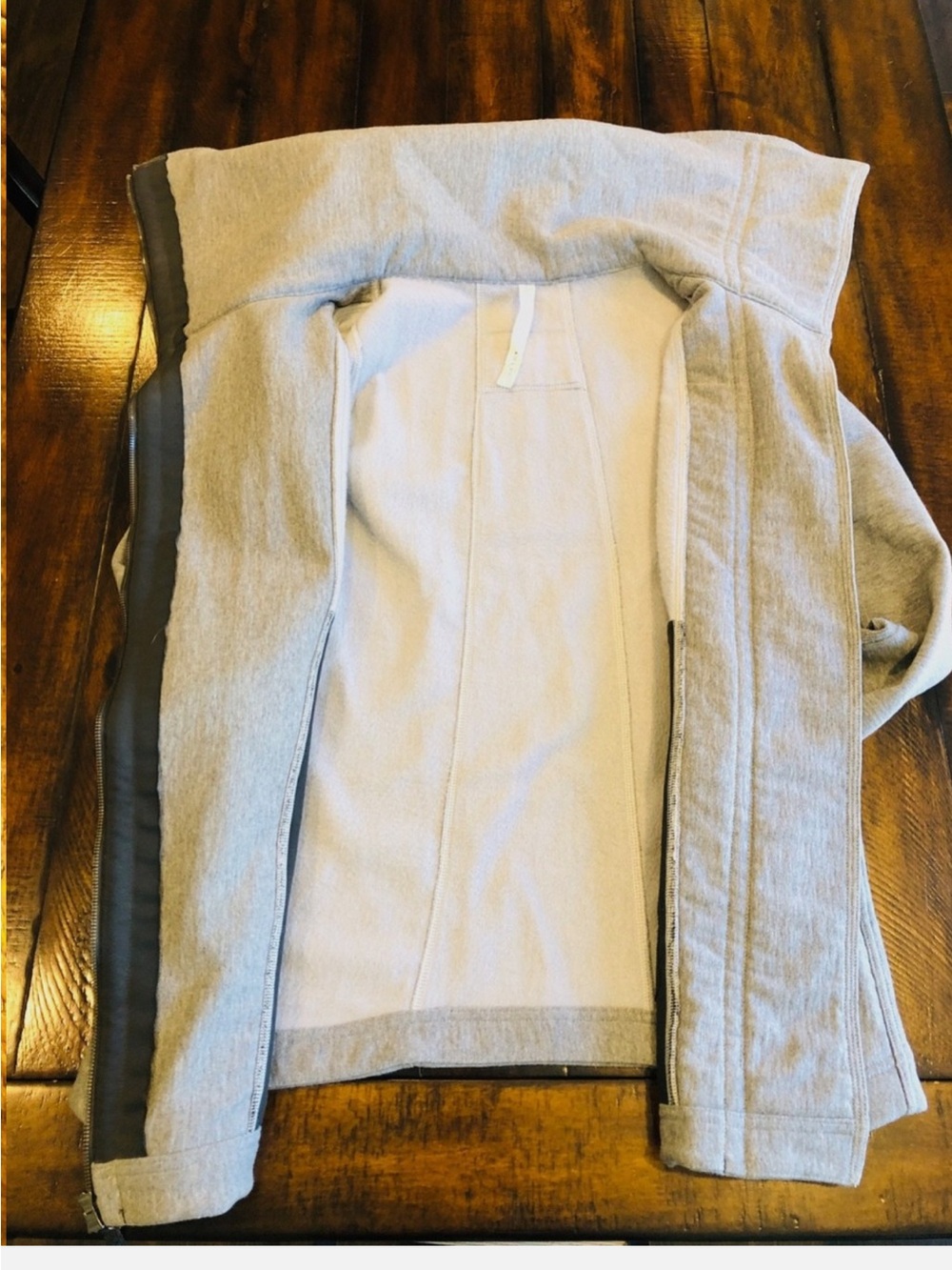 Lululemon Virasana Blanket Wrap Gray Women Size 8 Jacket Coat - Picture 7 of 16